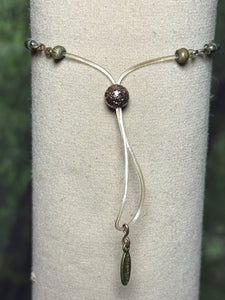 Charming Personal POWER Arm BAND-IT Beige Cord Bronze Dove (Love/Adventure Ending)