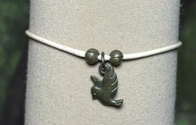 Load image into Gallery viewer, Charming Personal POWER Arm BAND-IT Beige Cord Bronze Dove (Love/Adventure Ending)