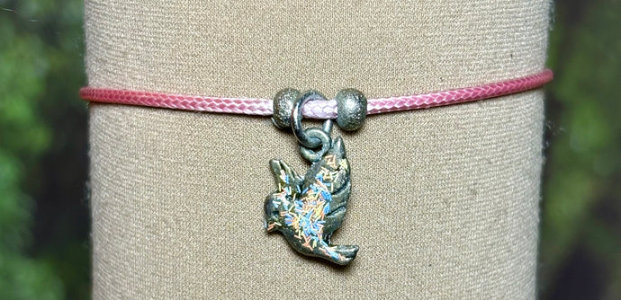 Charming POWER Arm BAND-IT Pink Cord Colorful Dove (Love/Adventure Endings)