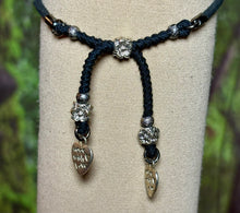 Load image into Gallery viewer, Charming POWER Arm BAND-IT Black Faux Suede Cord Hummingbird (Made with Love Endings)