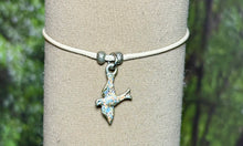 Load image into Gallery viewer, Charming POWER Arm BAND-IT Beige Cord JOY Bird in Flight (Love/Adventure Endings)