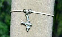 Load image into Gallery viewer, Charming POWER Arm BAND-IT Beige Cord JOY Bird in Flight (Love/Adventure Endings)