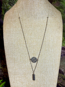 BAND-IT SilverTone Arched Shield "INSPIRE"