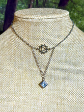 Load image into Gallery viewer, BAND-IT SilverTone Geometric Arch &amp; Crystal Diamond