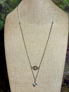 BAND-IT SilverTone Geometric Arch & Crystal Diamond