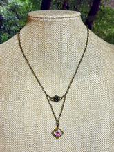 Load image into Gallery viewer, BAND-IT Bronze Flower &amp; Diamond Cloisonné