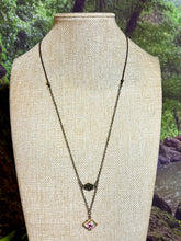 Load image into Gallery viewer, BAND-IT Bronze Flower &amp; Diamond Cloisonné