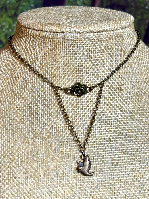 BAND-IT Bronze Flower & Dove