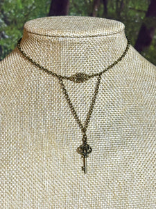 BAND-IT Bronze Key & Filigree Flower