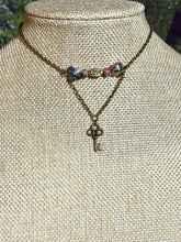 Load image into Gallery viewer, BAND-IT Bronze Key &amp; LOVE Crystal Butterfly/Cloisonné Arch