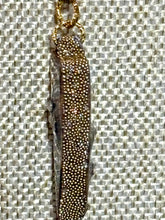 Load image into Gallery viewer, Orgonic POWER BAND-IT Gold Tone Chain Hand Crafted Reversible Orgonic LOVE JOY Shield Magnetic Crystal Coils Infinity