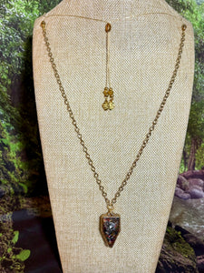 Orgonic POWER BAND-IT Gold Tone Chain Hand Crafted Reversible Orgonic LOVE JOY Shield Magnetic Crystal Coils Infinity