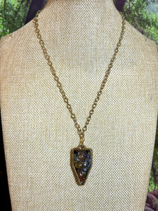 Orgonic POWER BAND-IT Gold Tone Chain Hand Crafted Reversible Orgonic LOVE JOY Shield Magnetic Crystal Coils Infinity