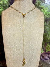 Load image into Gallery viewer, Orgonic POWER BAND-IT Gold Tone Chain Hand Crafted Reversible Orgonic LOVE JOY Shield Magnetic Crystal Coils Infinity