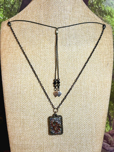 Orgonic POWER BAND-IT Gold Tone Chain Hand Crafted Reversible Orgonic Window Magnetic Crystal Coils Infinity