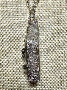 Orgonic POWER BAND-IT Bronze Chain Hand Crafted Reversible Orgonic Diamond Infinity Magnetic Crystal Coils
