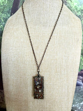 Load image into Gallery viewer, Orgonic POWER BAND-IT Bronze Chain Hand Crafted Reversible Orgonic Infinity Doorway Magnetic Crystal Coils