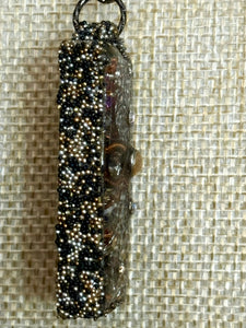 Orgonic POWER BAND-IT Bronze Chain Hand Crafted Reversible Orgonic Infinity Doorway Magnetic Crystal Coils