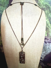 Load image into Gallery viewer, Orgonic POWER BAND-IT Bronze Chain Hand Crafted Reversible Orgonic Infinity Doorway Magnetic Crystal Coils