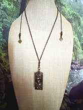 Load image into Gallery viewer, Orgonic POWER BAND-IT Bronze Chain Hand Crafted Reversible Orgonic Infinity Doorway Magnetic Crystal Coils
