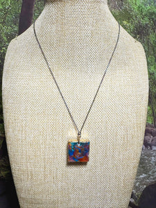 Orgonic POWER BAND-IT Rainbow Stainless Chain Hand Crafted Reversible Orgonic Window Magnetic Crystal Coils