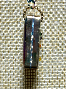 Orgonic POWER BAND-IT Rainbow Stainless Chain Hand Crafted Reversible Orgonic Window Magnetic Crystal Coils