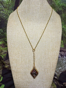 Orgonic POWER BAND-IT Gold Tone Chain Hand Crafted Reversible Orgonic Infinity Diamond Crystal Coils