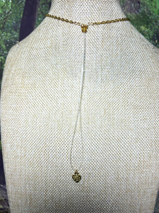 Orgonic POWER BAND-IT Gold Tone Chain Hand Crafted Reversible Orgonic Infinity Diamond Crystal Coils