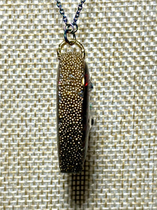 Orgonic POWER BAND-IT Rainbow Stainless Chain Hand Crafted Reversible Orgonic Heart Magnetic Crystal Coils