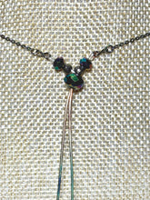 Load image into Gallery viewer, Orgonic POWER BAND-IT Rainbow Stainless Chain Hand Crafted Reversible Orgonic Heart Magnetic Crystal Coils