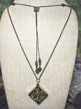Load image into Gallery viewer, Orgonic POWER BAND-IT Bronze Chain Hand Crafted Reversible Orgonic Infinity Diamond Magnetic Crystal Coils