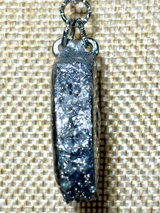 Orgonic POWER BAND-IT Silver Tone Chain Hand Crafted Reversible Orgonic JOY Ellipse "Heavenly Paradise" Magnetic Crystal Coils "you make me happy"