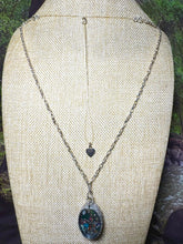 Load image into Gallery viewer, Orgonic POWER BAND-IT Silver Tone Chain Hand Crafted Reversible Orgonic Oceanic Mermaid Ellipse Magnetic Crystal Coils