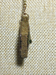 Orgonic POWER BAND-IT Gold Tone Chain Hand Crafted Reversible Orgonic Infinity Diamond Crystal Coils
