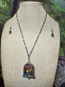 Orgonic POWER BAND-IT Silver Tone Chain Hand Crafted Reversible Dragon Bell