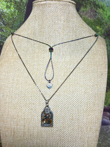 Orgonic POWER BAND-IT Rainbow Stainless Chain Hand Crafted Reversible LOVE Cage