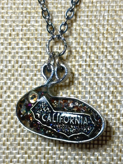 Orgonic POWER BAND-IT Silver Tone Chain Hand Crafted Reversible California Joy Whale