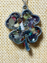 Load image into Gallery viewer, Orgonic POWER BAND-IT Silver Tone Chain Hand Crafted Reversible LOVE 4 Leaf Clover