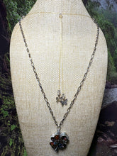 Load image into Gallery viewer, Orgonic POWER BAND-IT Silver Tone Chain Hand Crafted Reversible LOVE 4 Leaf Clover