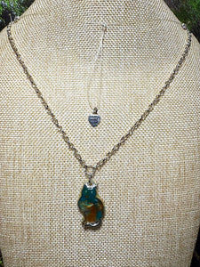 Orgonic POWER BAND-IT Silver Tone Chain Hand Crafted Reversible Cat