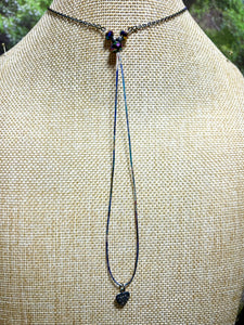 Orgonic POWER BAND-IT Silver Tone Chain Hand Crafted Reversible Leaf