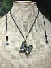 Load image into Gallery viewer, Orgonic POWER BAND-IT Gunmetal Chain Hand Crafted Reversible Ornate Butterfly