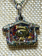Load image into Gallery viewer, Orgonic POWER BAND-IT Rainbow Stainless Chain Hand Crafted Orgonic Reversible LOVE Hut