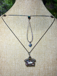 Orgonic POWER BAND-IT Rainbow Stainless Chain Hand Crafted Orgonic Reversible LOVE Hut