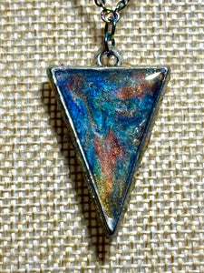 Orgonic POWER BAND-IT Rainbow Stainless Chain Hand Crafted Reversible Point
