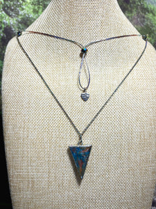 Orgonic POWER BAND-IT Rainbow Stainless Chain Hand Crafted Reversible Point