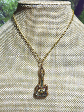 Load image into Gallery viewer, Orgonic POWER BAND-IT Gold Tone Chain Hand Crafted Reversible LOVE Guitar