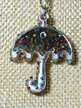 Load image into Gallery viewer, Orgonic POWER BAND-IT Silver Tone Chain Hand Crafted Reversible Orgonic LOVE Umbrella