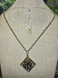 Orgonic POWER BAND-IT Gold Tone Chain Hand Crafted Reversible Orgonic Magnetic Crystal Points LOVE Happiness Diamond