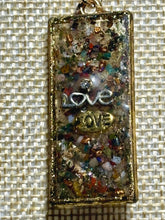Load image into Gallery viewer, Orgonic POWER BAND-IT Gold Tone Chain Hand Crafted Reversible Orgonic Ornate LOVE Doorway
